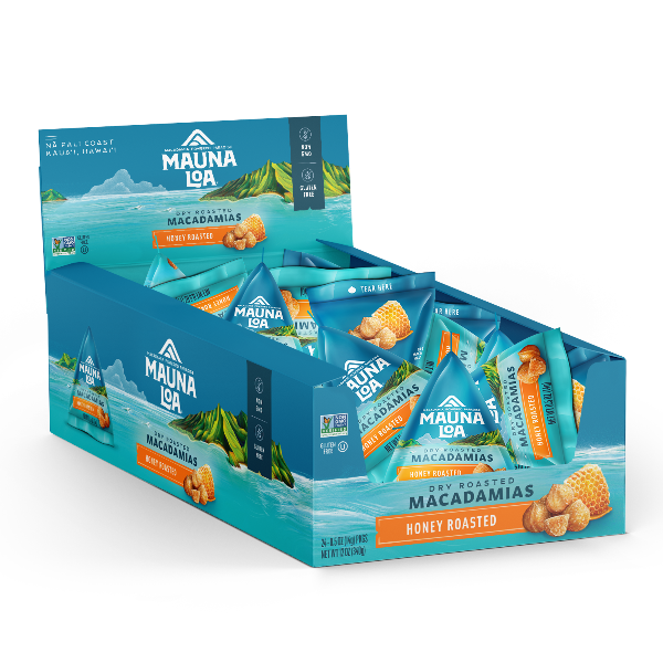 Flavored Macadamias - Honey Roasted Mini Mauna