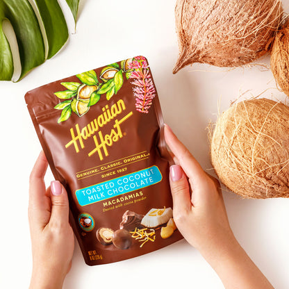 Hawaiian Host Toasted Coconut Milk Chocolate Bag