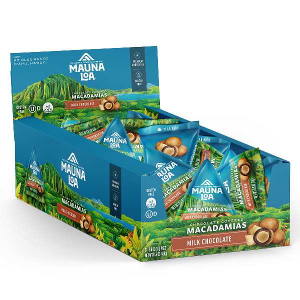 Chocolate Covered Macadamias - Milk Chocolate Mini Mauna