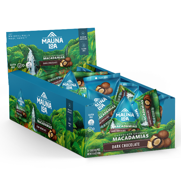 Chocolate Covered Macadamias - Dark Chocolate Mini Mauna