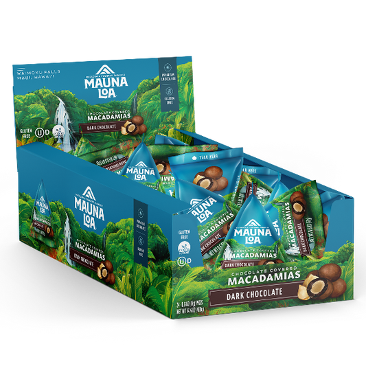 Chocolate Covered Macadamias - Dark Chocolate Mini Mauna
