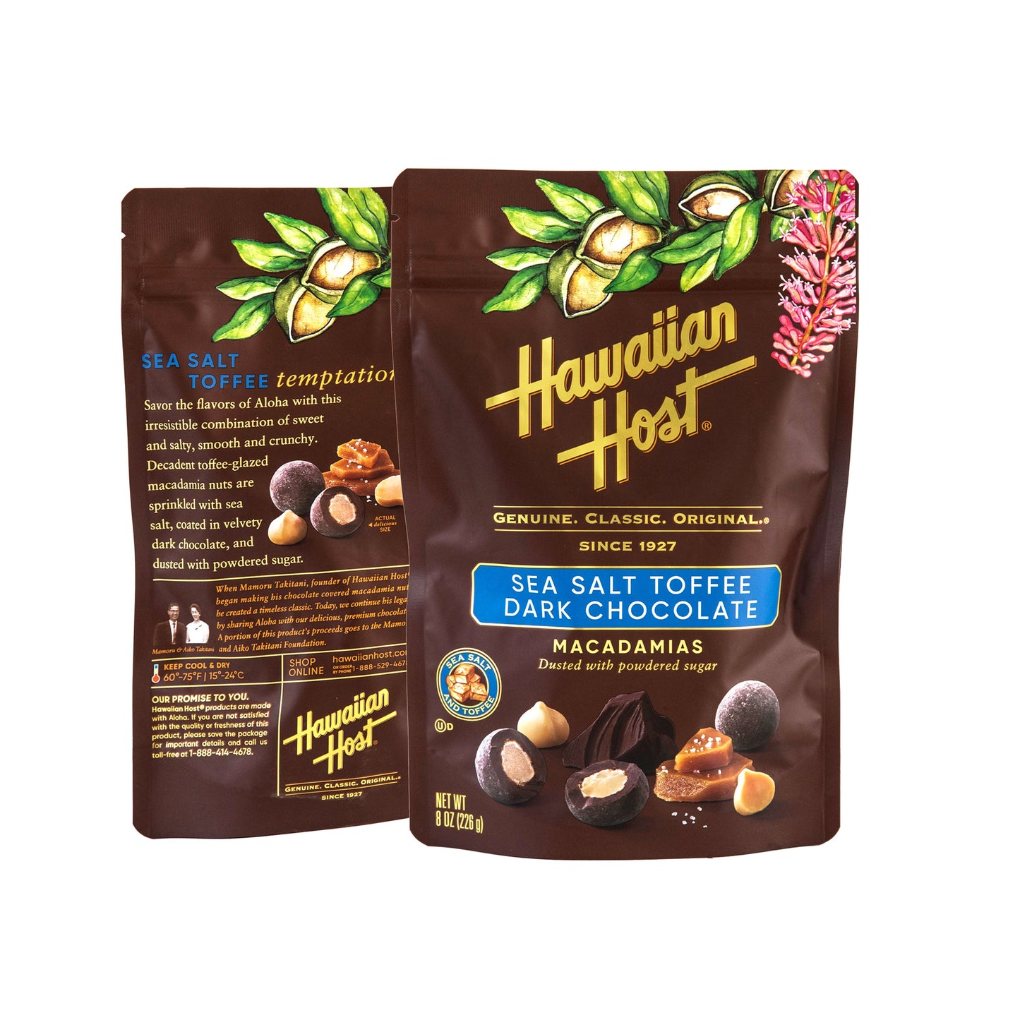 Hawaiian Host Sea Salt Toffee Dark Chocolate